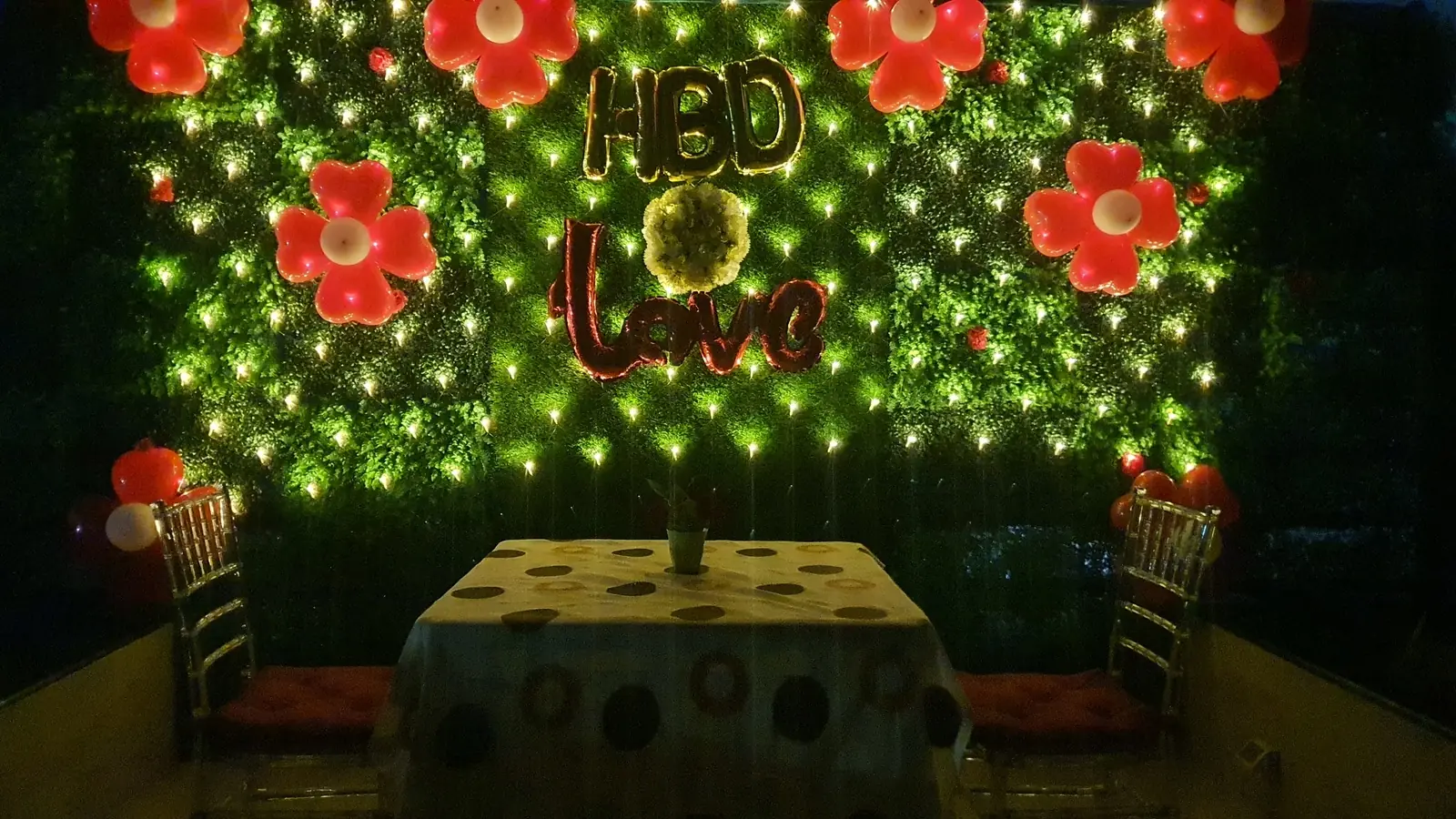 Birthday balloon decoration